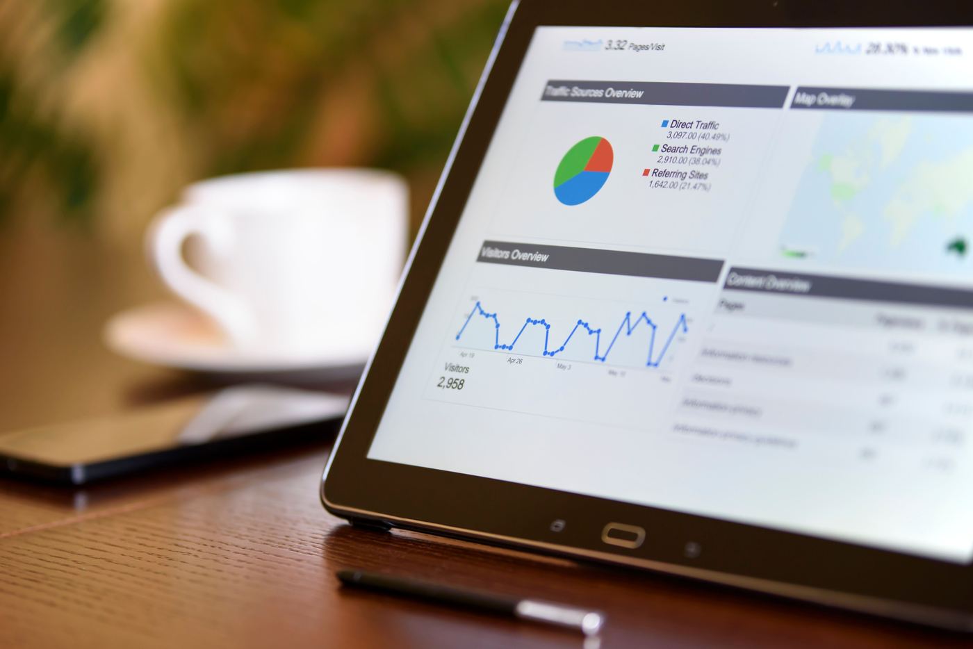 dashboard showing digital marketing analytics - Nonprofit marketing consultant dashboard showing digital marketing analytics - Nonprofit marketing consultant