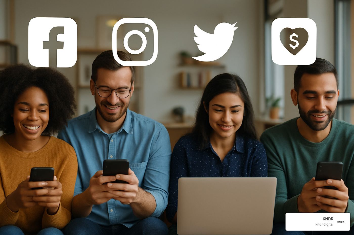 modern nonprofit fundraising channels including social media platforms and mobile giving options - digital marketing strategy for fundraising