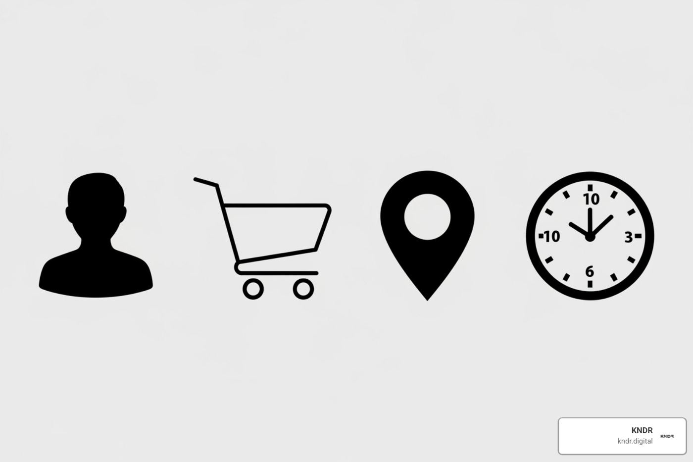Image of data icons representing different segmentation types (demographics, behavior, etc.) - donor segmentation best practices