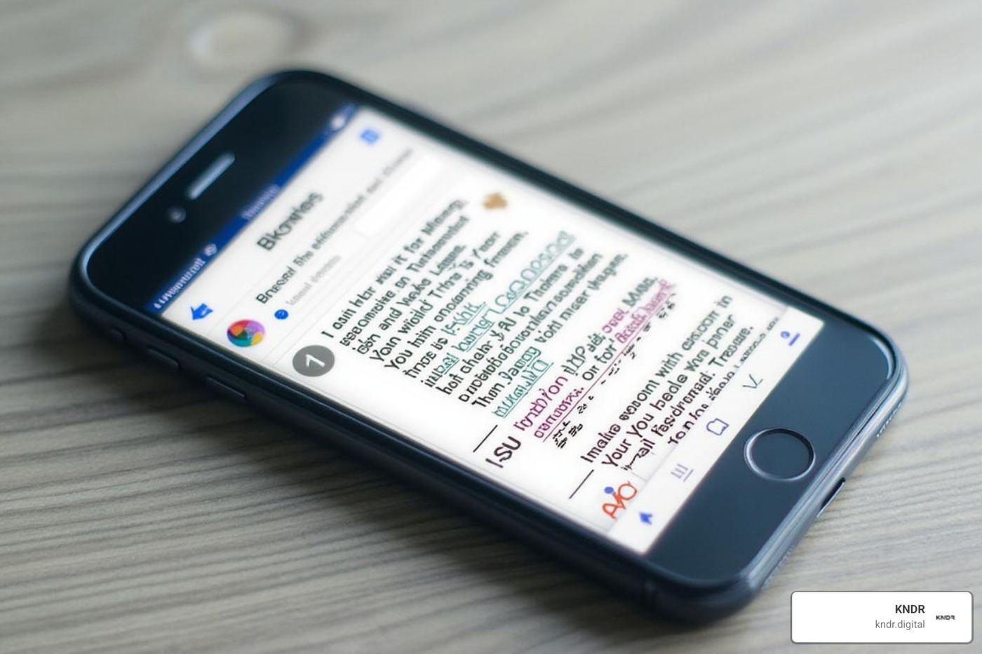 A smartphone screen showing an automated thank-you email and a social media post - how to automate marketing for nonprofits A smartphone screen showing an automated thank-you email and a social media post - how to automate marketing for nonprofits