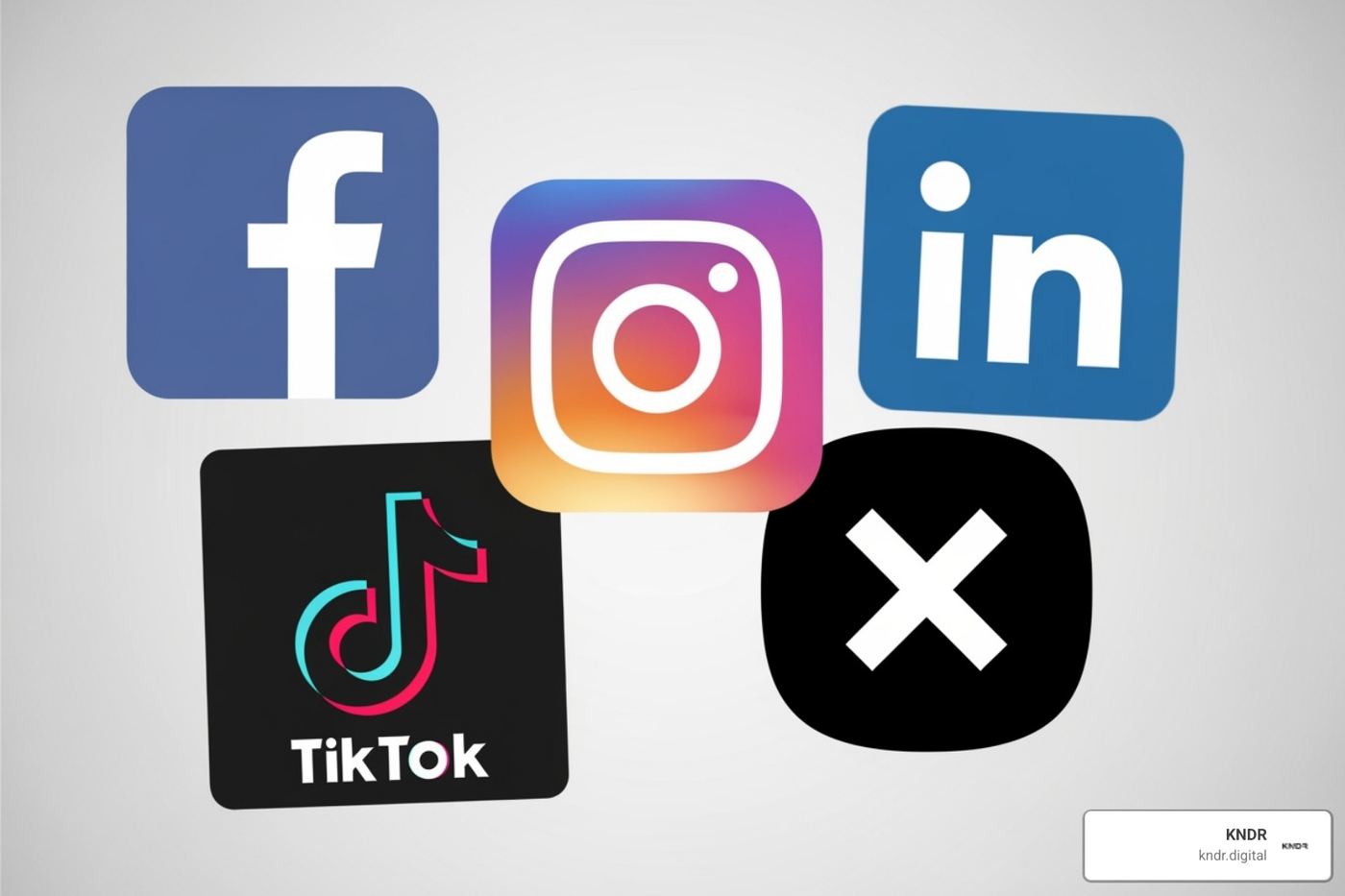 The logos of major social media platforms - social media for nonprofits