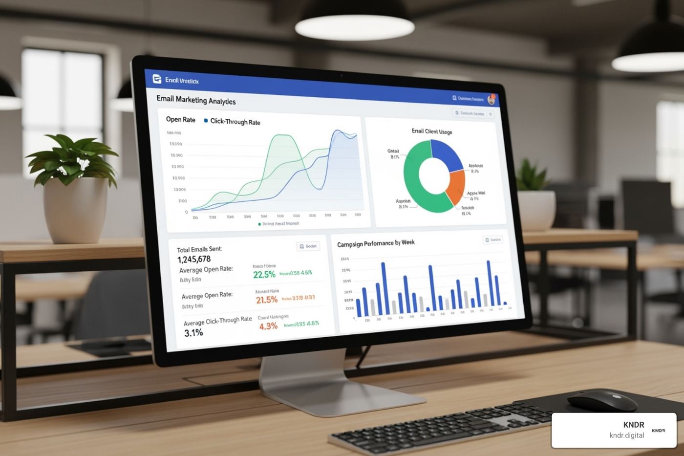 nonprofit email analytics dashboard - nonprofit email marketing