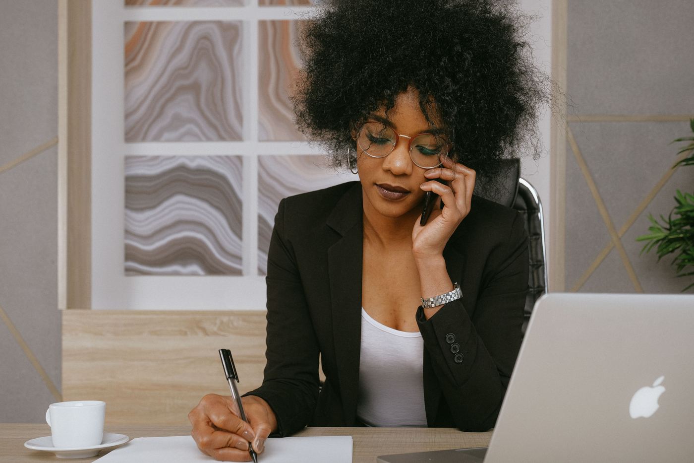 Fundraiser having a personal call with a supporter - donor relationship management