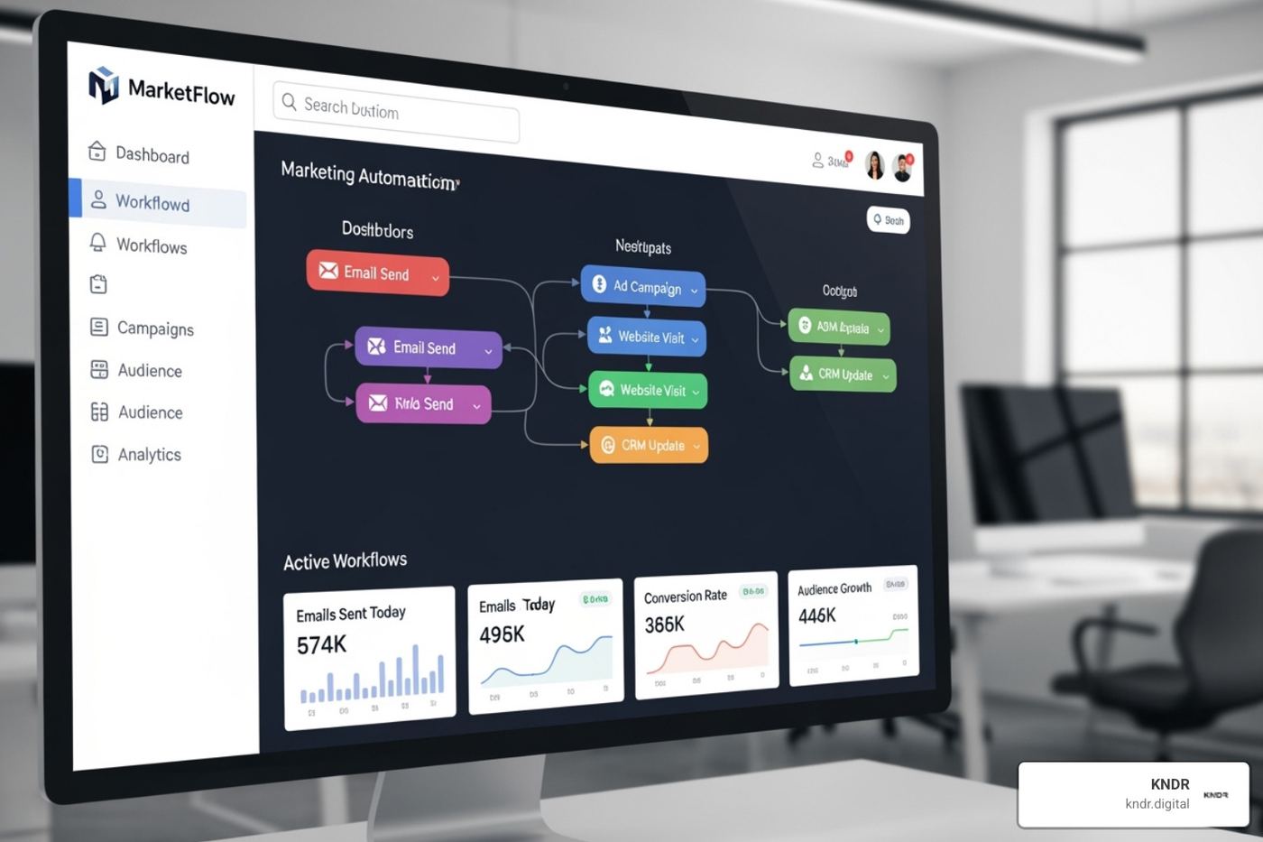 clean, user-friendly marketing automation dashboard showing a sample workflow - marketing automation for nonprofit organizations cleveland clean, user-friendly marketing automation dashboard showing a sample workflow - marketing automation for nonprofit organizations cleveland
