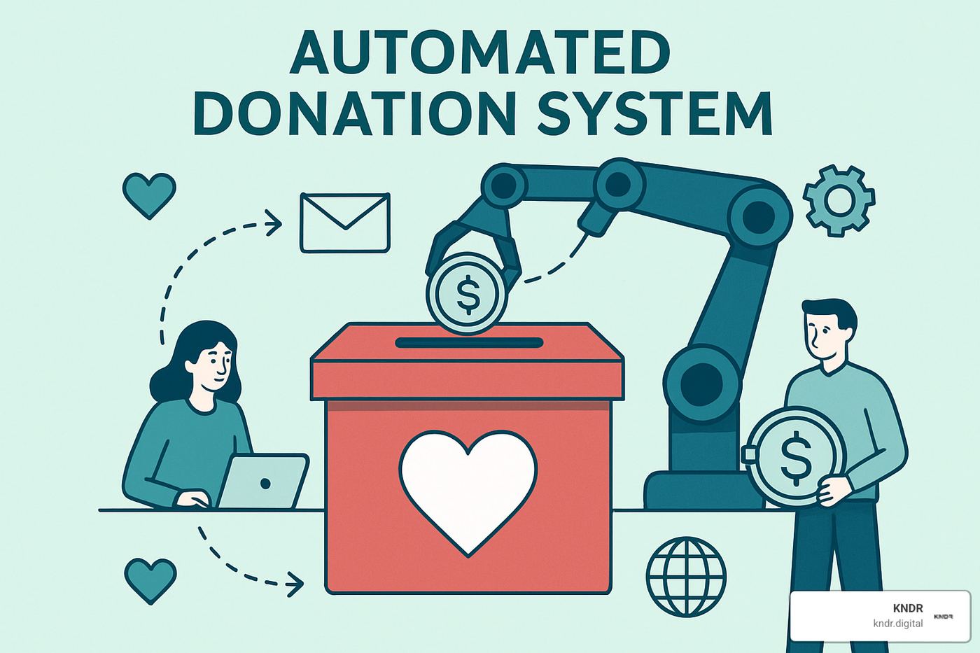 Modern donation kiosk interface showing multiple giving options - automated donation system