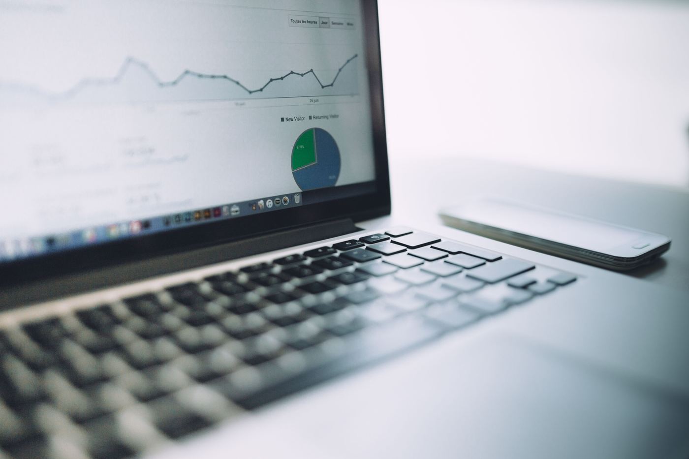 A CRM dashboard on a laptop screen - nonprofit fundraising performance metrics A CRM dashboard on a laptop screen - nonprofit fundraising performance metrics