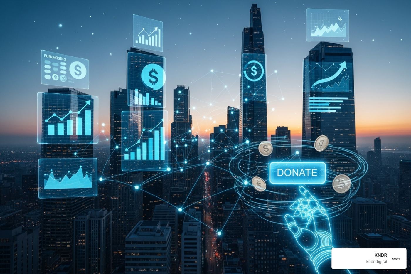 clean and organized CRM dashboard - automated fundraising campaigns