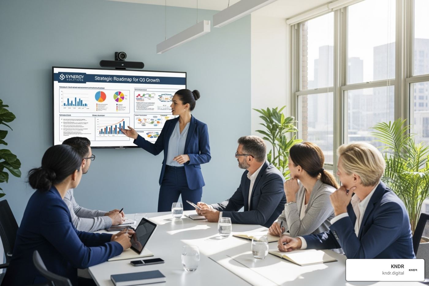 consultant presenting a strategic roadmap to a client team - marketing change consultancy consultant presenting a strategic roadmap to a client team - marketing change consultancy