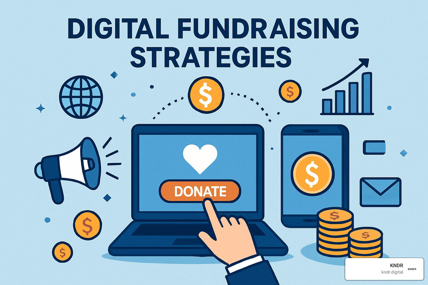 virtual auction fundraising interface - digital fundraising strategies