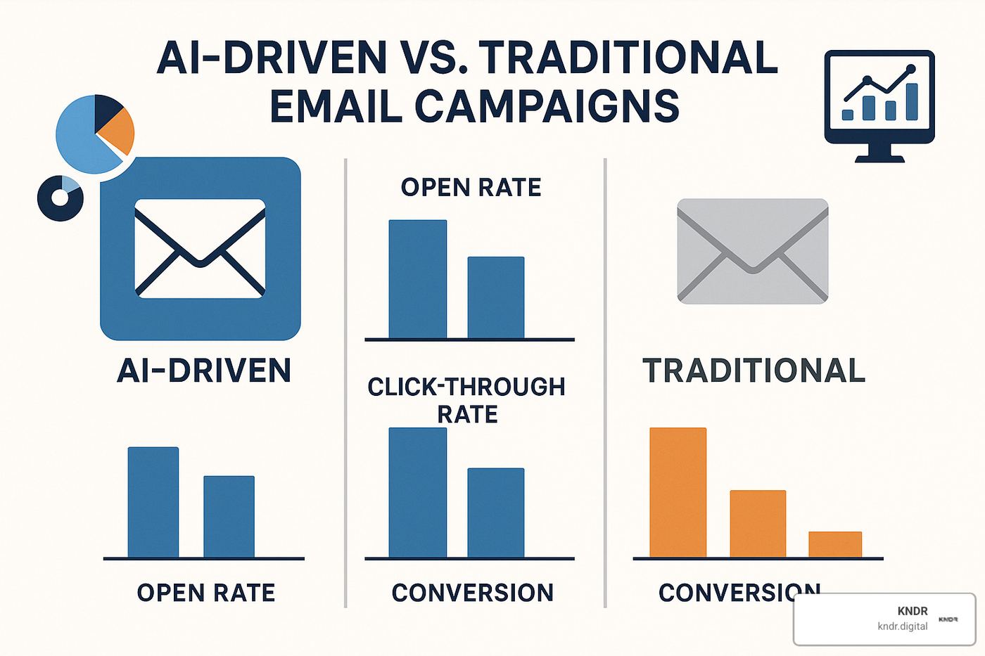 AI vs traditional email performance comparison - AI driven email campaigns