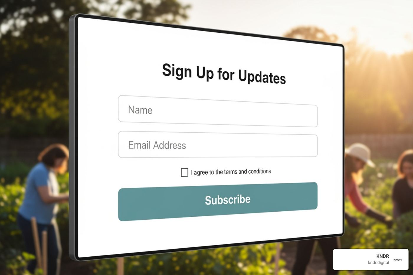 nonprofit email signup form - nonprofit email marketing